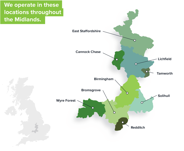 Areas covered by the GBSLEP